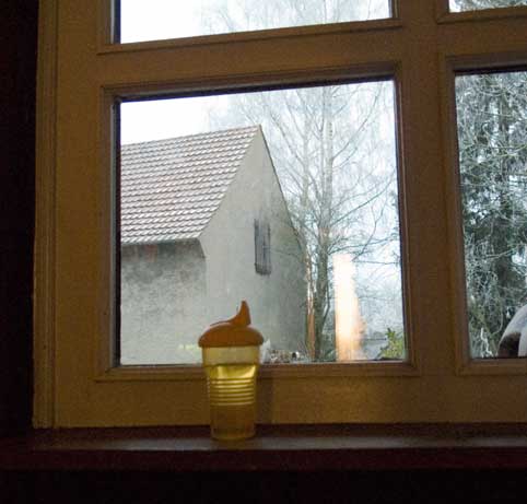 Scheune im Fenster . Barn in the window